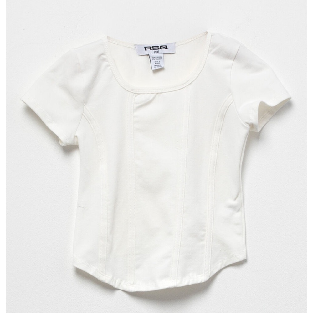 White Corset Tee